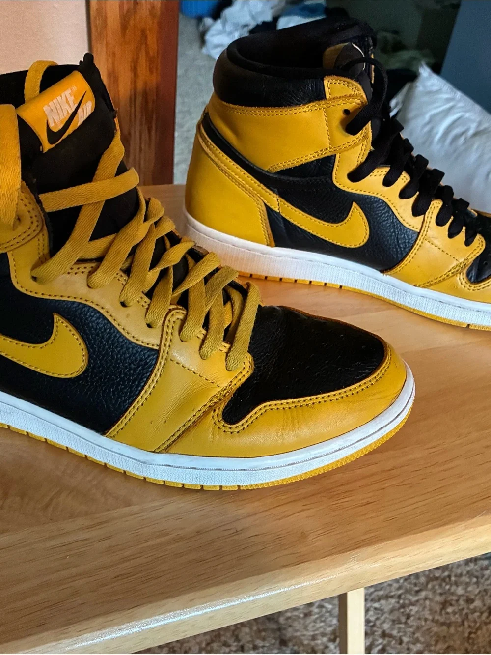 Nike Men’s High-Top Sneakers - Yellow & Black